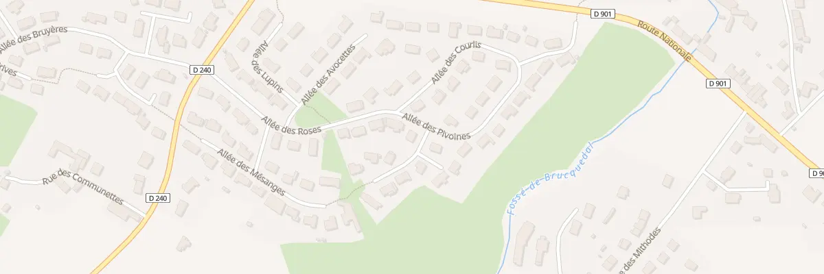 Plan du 2 All des Bergeronnettes à Hesdin-l’Abbé