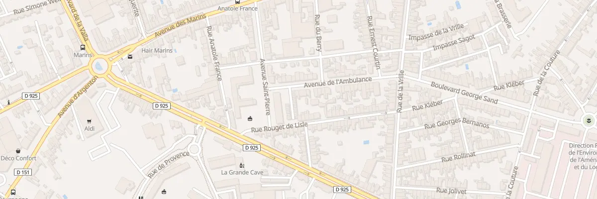 Plan du 39 Av de l’Ambulance à Châteauroux