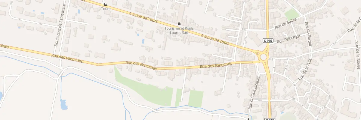 Plan du 48 Rue des Fontaines à Châteauroux