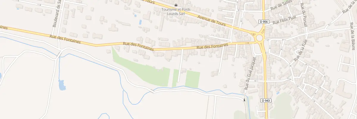 Plan du 59 Rue des Fontaines à Châteauroux