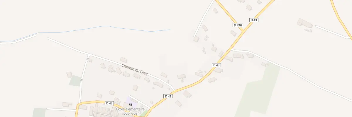 Plan du 1 Che du Gerc à Gibel