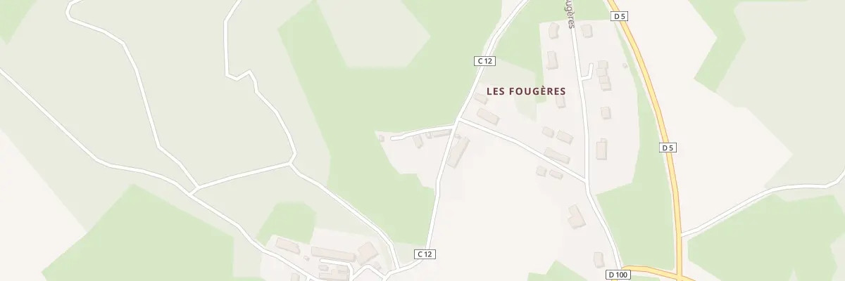 Plan du 14 Les Fougeres à Fleurat