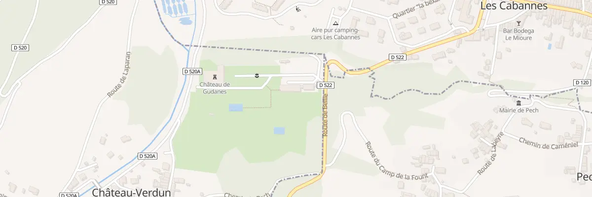 Plan du 46 Gudannes à Château-Verdun
