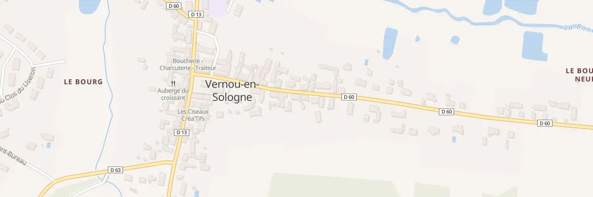 Plan du 9 Rue des Marnières à Vernou-en-Sologne