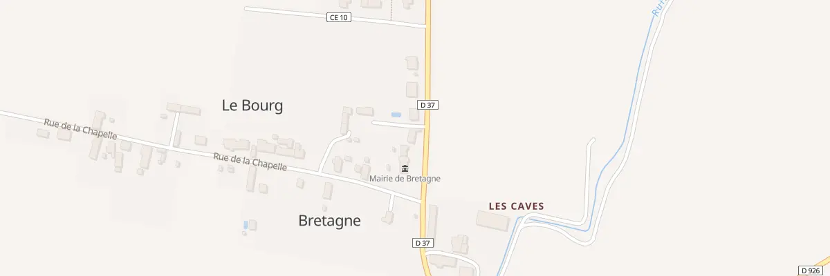 Plan du 8 Rte de Bouges-le-Château à Bretagne