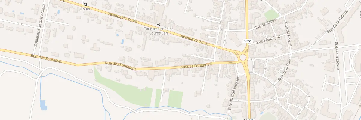 Plan du 38 Rue des Fontaines à Châteauroux