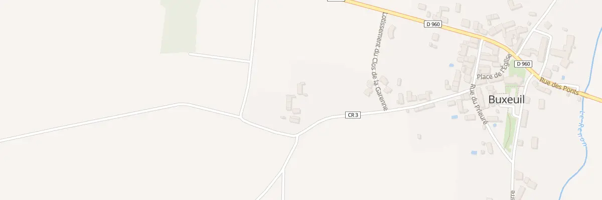 Plan du 3 Rte de la Grande Croix à Buxeuil