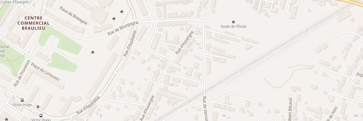Plan du 25 Rue d’Auvergne à Châteauroux