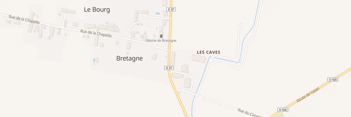 Plan du 1 Rte de Bouges-le-Château à Bretagne