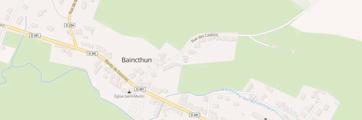 Plan du 12 Rue des Castors à Baincthun