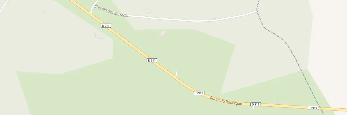 Plan du 200 Che des Barradis à Concots
