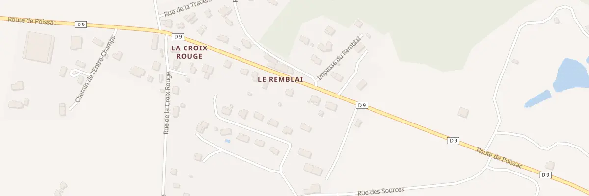 Plan du 1396 Rte de Poissac à Favars