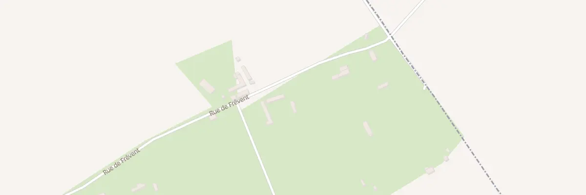 Plan du 1436 Rue de Frevent à Haucourt