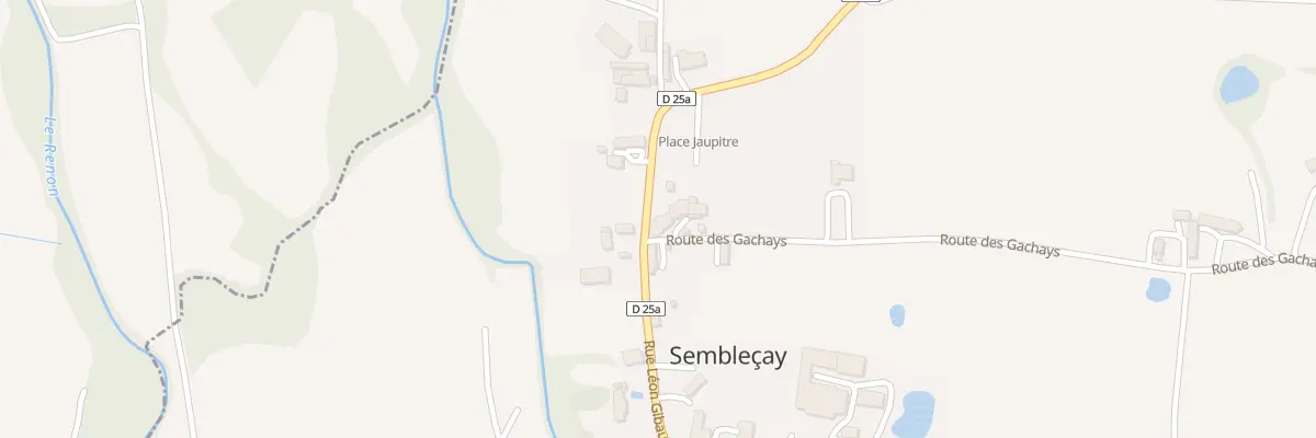 Plan du 1 Rte des Gachays à Sembleçay