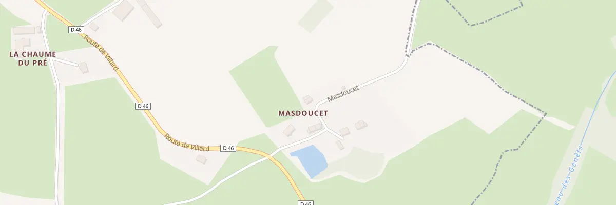 Plan du 3 Masdoucet à Maison-Feyne