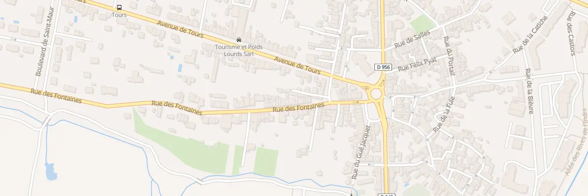 Plan du 28B Rue des Fontaines à Châteauroux