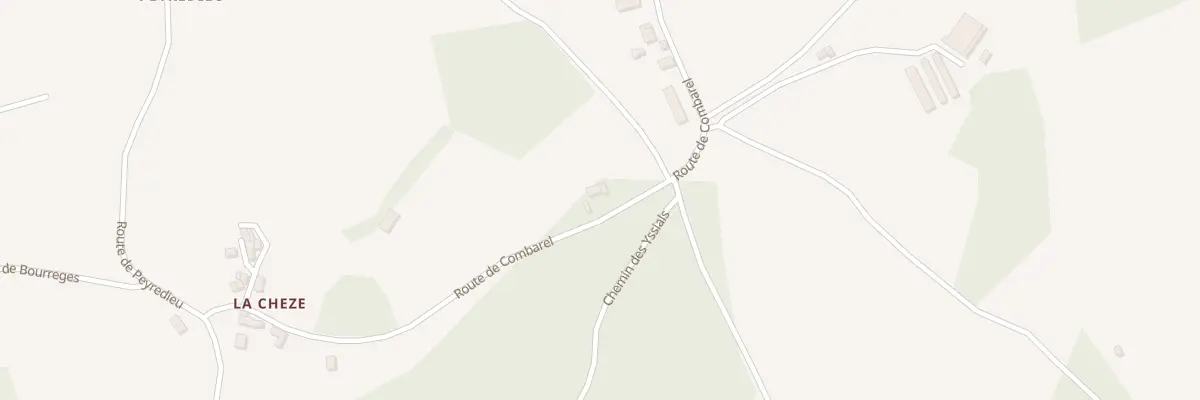 Plan du 1050 Rte de Combarel à Meyssac