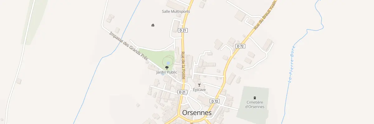 Plan du 14 Rue de la Poste à Orsennes