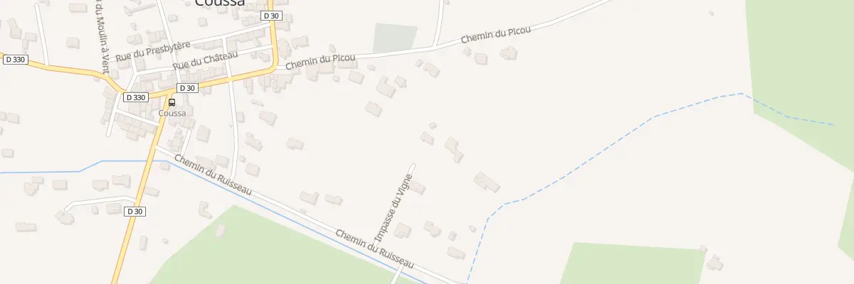 Plan du 1 Lot le Vigne à Coussa