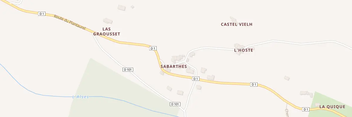 Plan du 20 Sabarthes à L’Herm