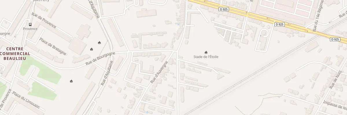 Plan du 5 Rue d’Auvergne à Châteauroux