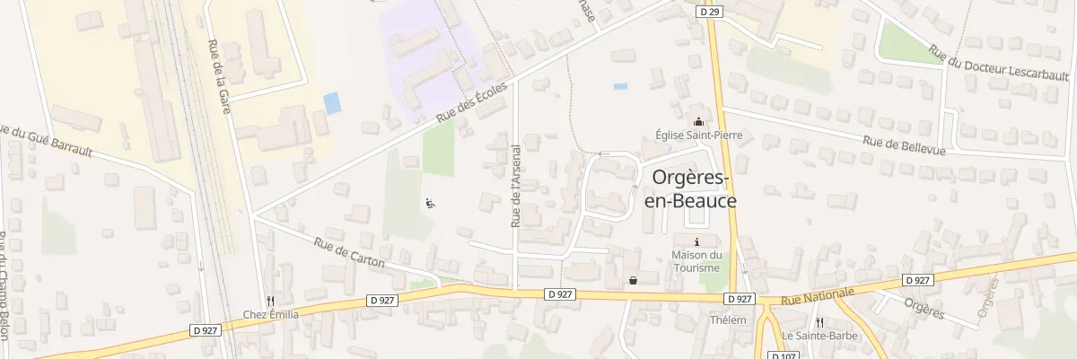 Plan du 8 Rue de l’Arsenal à Orgères-en-Beauce