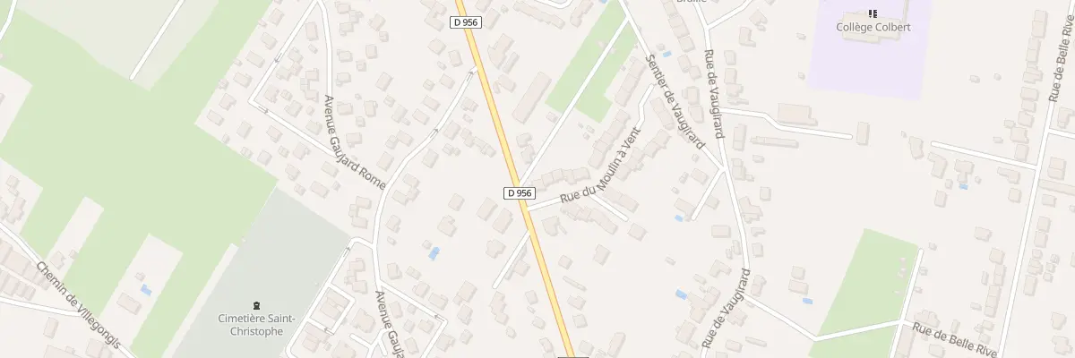 Plan du 1 Rue du Moulin à Vent à Châteauroux