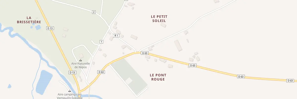 Plan du 1 Bois Renier à Vernou-en-Sologne