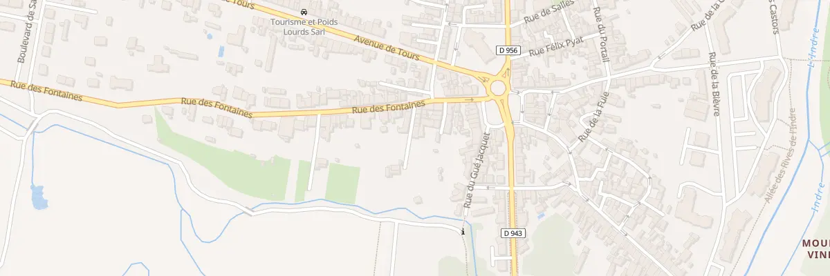 Plan du 31B Rue des Fontaines à Châteauroux