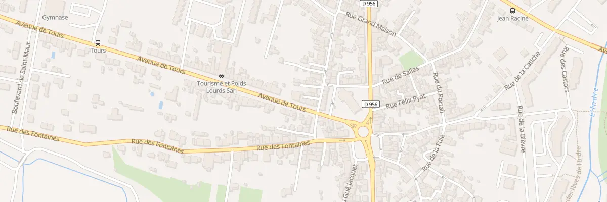 Plan du 10 Av de Tours à Châteauroux