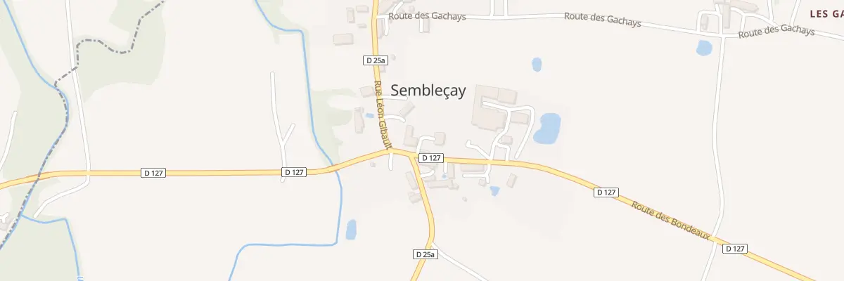 Plan du 5 Rte des Bondeaux à Sembleçay