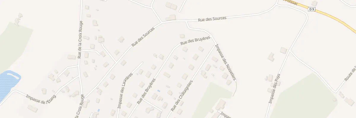 Plan du 316 Rue des Bruyères à Favars