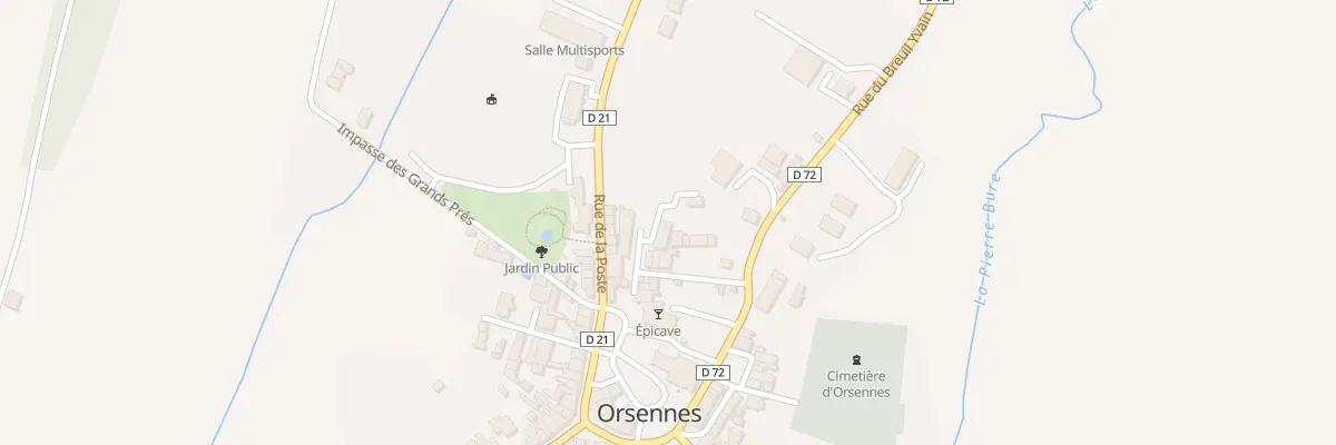 Plan du 1 Rue des Jonquilles à Orsennes