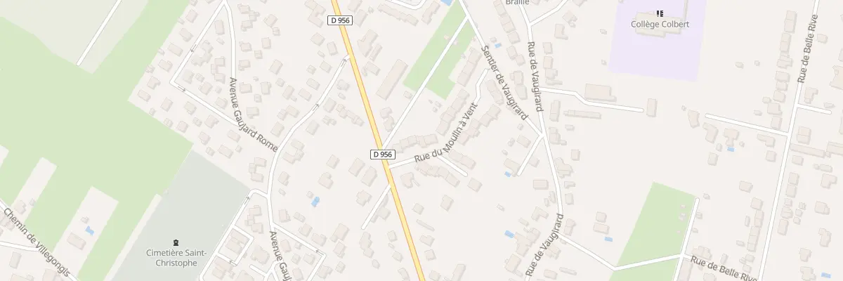 Plan du 7 Rue du Moulin à Vent à Châteauroux