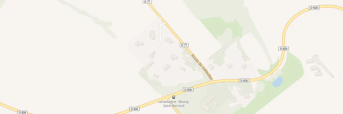 Plan de La Prioule à Bourg-Saint-Bernard