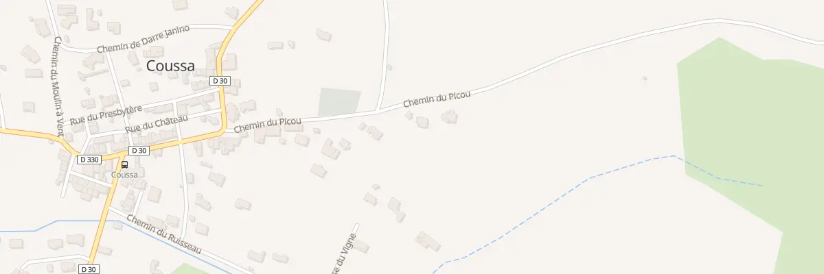 Plan du 16 Che du Picou à Coussa