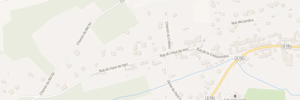 Plan du 14 Rue du Haut de Vert à Vert