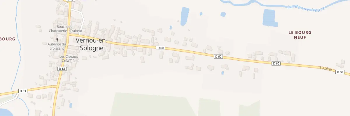Plan du 25 Rue des Marnières à Vernou-en-Sologne