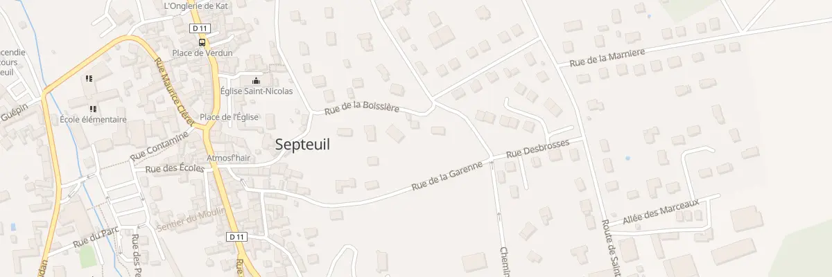 Plan du 8 Rue de la Boissière à Septeuil