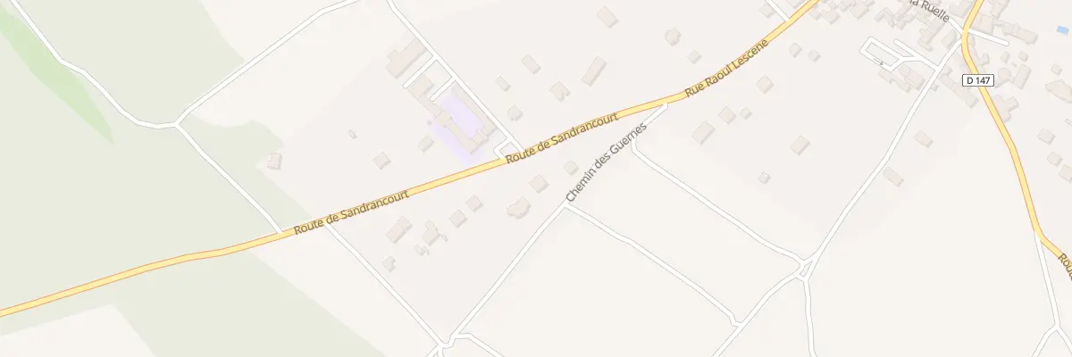 Plan du 127 Rte de Sandrancourt à Saint-Martin-la-Garenne