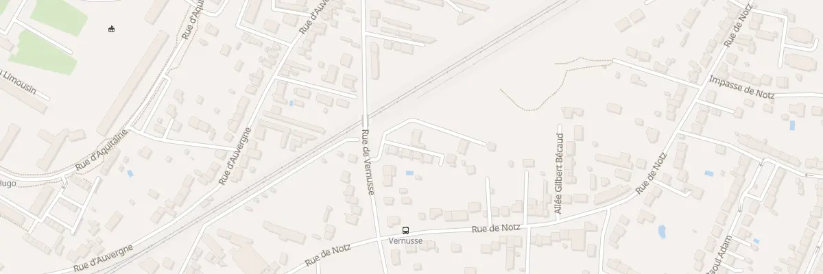 Plan du 23 Che de Vernusse à Châteauroux