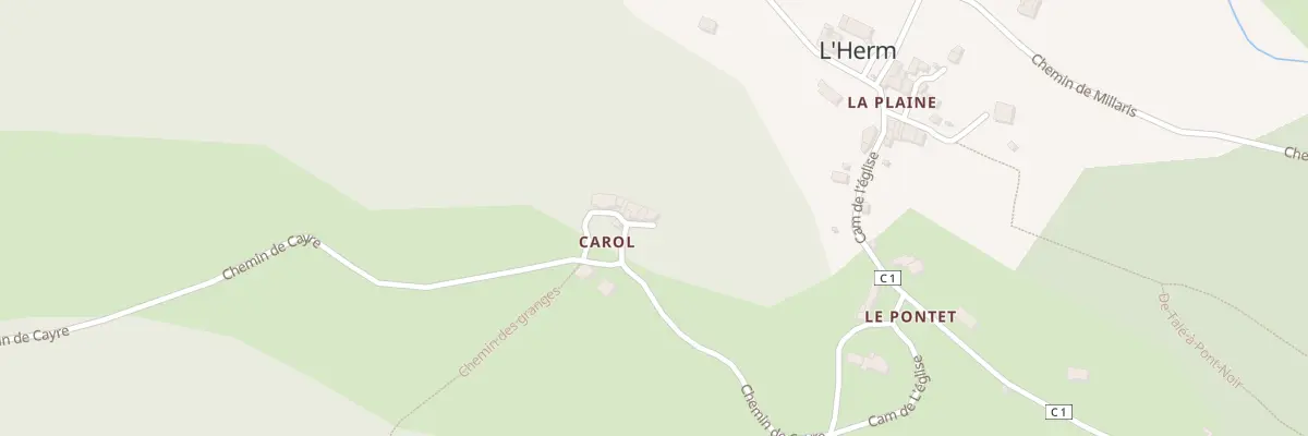 Plan du 52 Las Garrigues à L’Herm