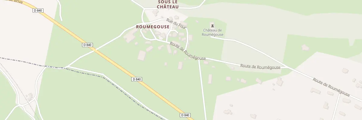 Plan du 5178F Roumegouse à Rignac