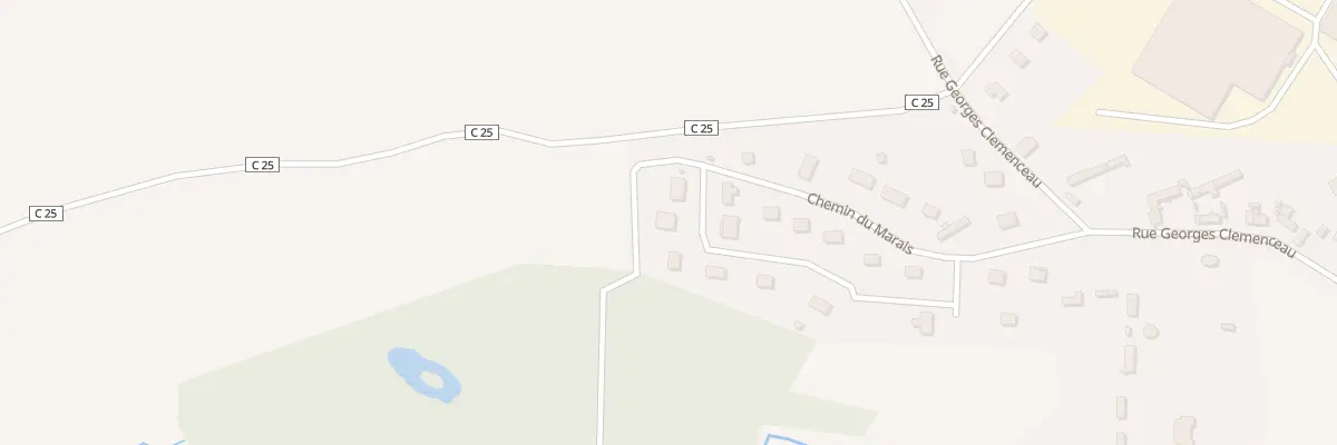 Plan du 16 Che du Marais à Bernouville