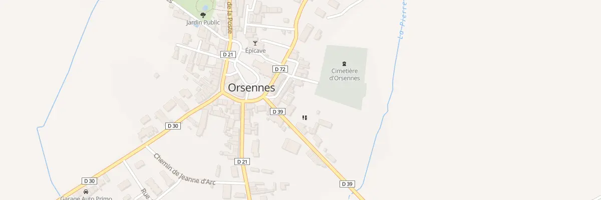 Plan du 6 Rue de la Mairie à Orsennes