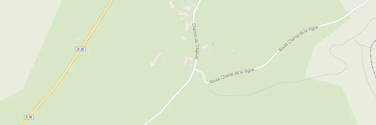 Plan du 5051 Tregoux à Crégols