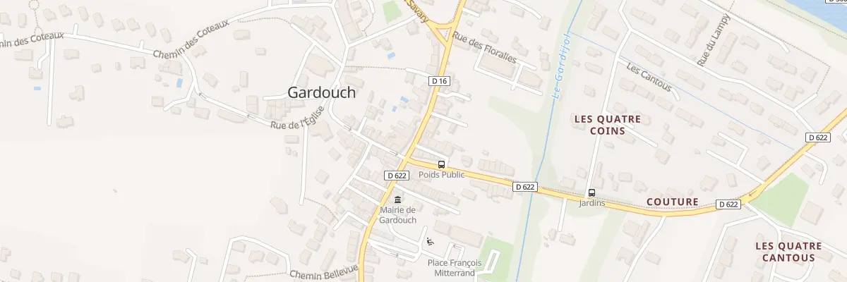 Plan du 1 Rue du Poids Public à Gardouch