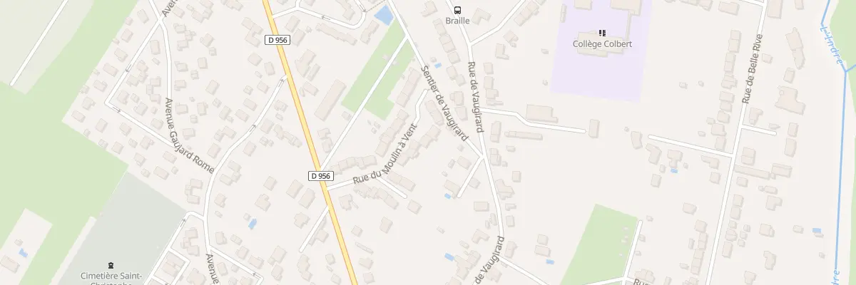 Plan du 20 Rue du Moulin à Vent à Châteauroux