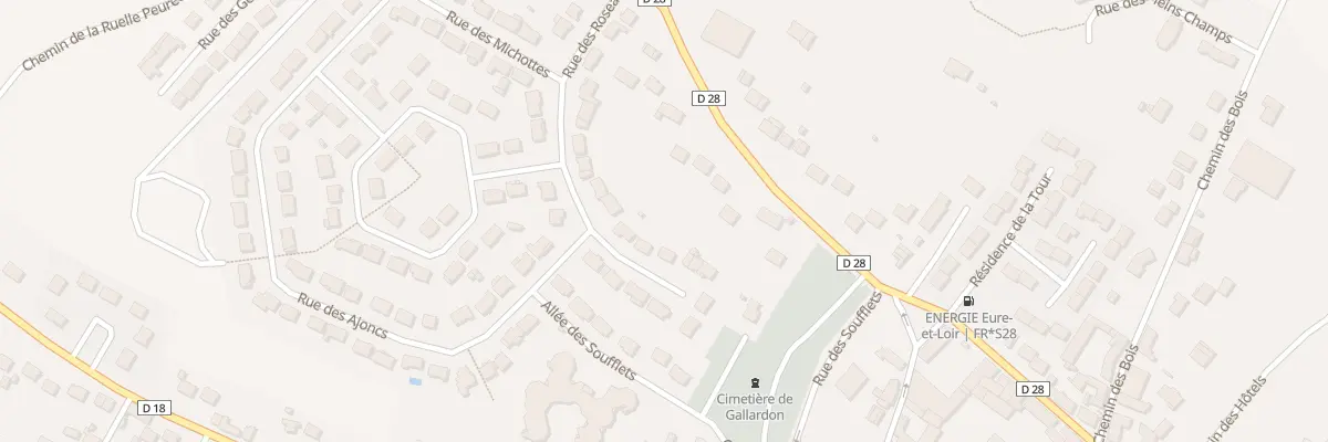 Plan du 33 Rte d’Epernon à Gallardon