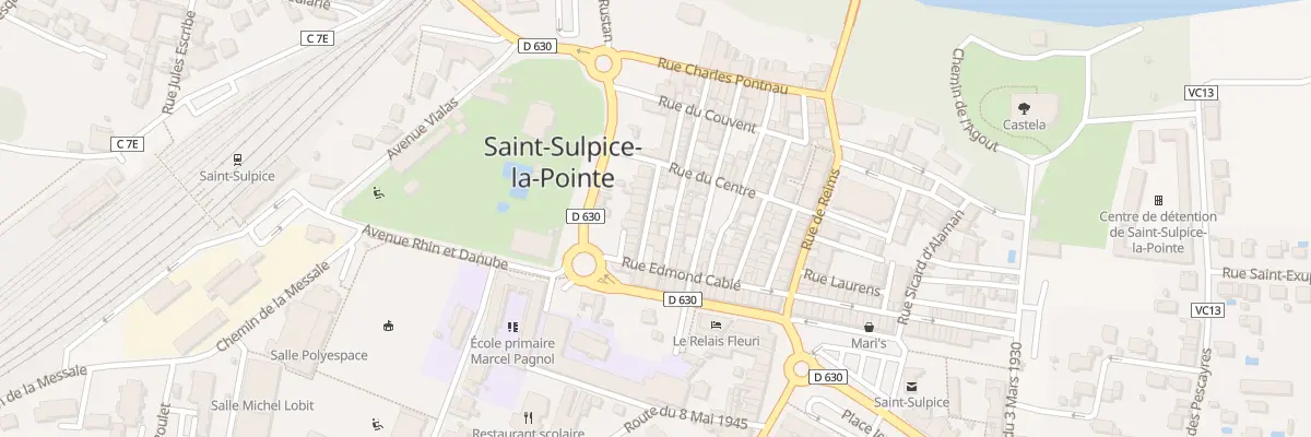Plan du 8 Rue de la Fontanelle à Saint-Sulpice-la-Pointe